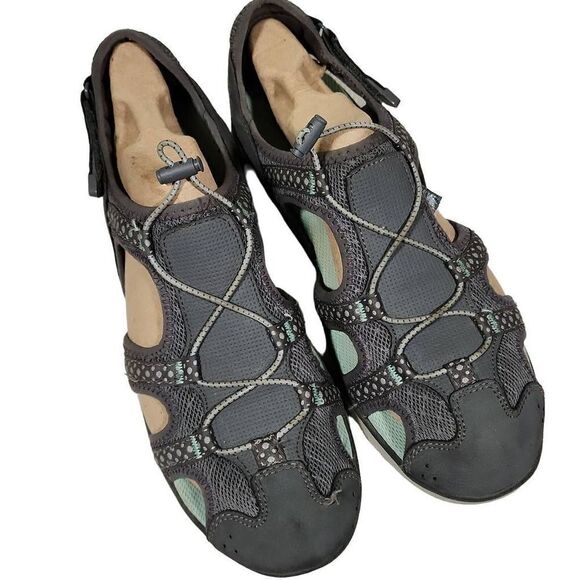 Dr Scholl's Women's Gray Close Toe Cruising Fisherman Sport Sandals Size 10 - Picture 1 of 10